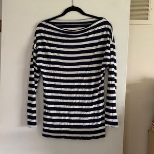 Thyme Maternity navy and white stripe XL